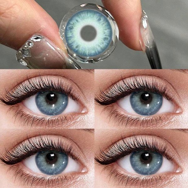The contact lens 3D Little Devil is equipped with cat shaped contact lenses, detachable tweezers, portable outdoor daily accessories, holiday gifts, Christmas role-playing special items