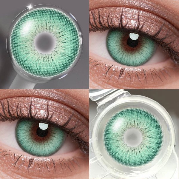 The contact lens 3D Little Devil is equipped with cat shaped contact lenses, detachable tweezers, portable outdoor daily accessories, holiday gifts, Christmas role-playing special items