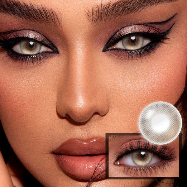 The contact lens 3D Little Devil is equipped with cat shaped contact lenses, detachable tweezers, portable outdoor daily accessories, holiday gifts, Christmas role-playing special items