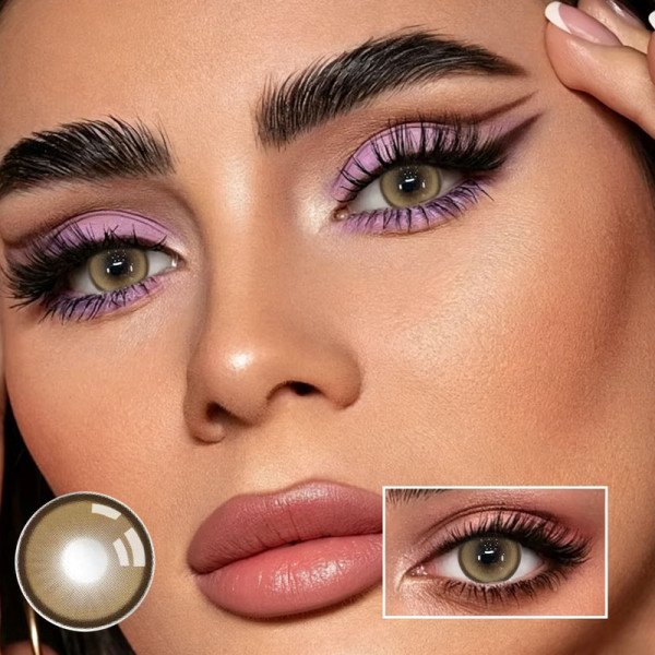 The contact lens 3D Little Devil is equipped with cat shaped contact lenses, detachable tweezers, portable outdoor daily accessories, holiday gifts, Christmas role-playing special items