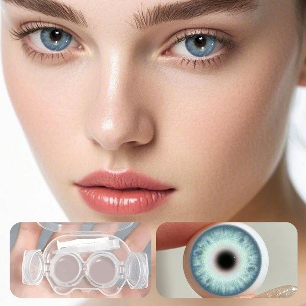 3D Contact Lens Case Set, Portable Travel Accessories For Daily Outdoor Use, Holiday Gifts, Exclusive For Halloween Role Play, Masquerade Party,