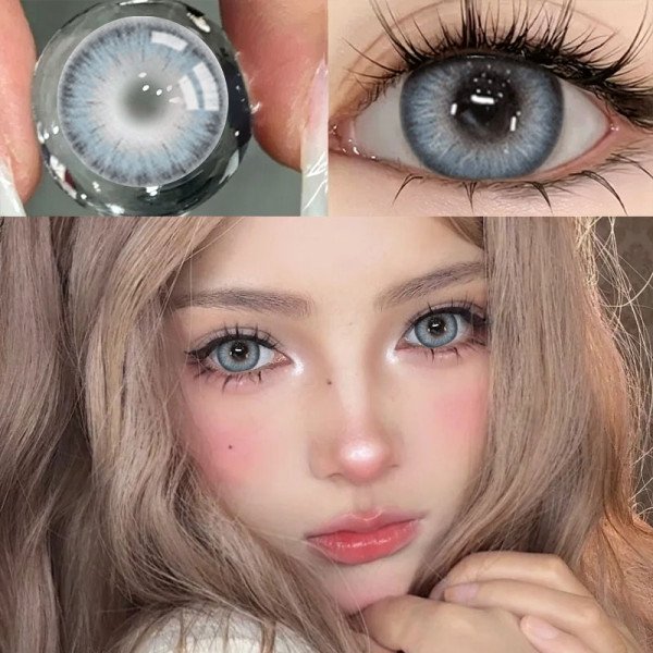 he contact lens 3D Little Devil is equipped with cat shaped contact lenses, detachable tweezers, portable outdoor daily accessories, holiday gifts, Christmas role-playing special items, makeup parties, Christmas themed items, suitable for daily wear,