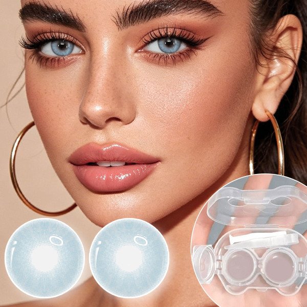 blue cosmetic contact lenses  Little Devil Eye Contact - Moisturizes and daily wear, enhances your appearance on holidays and birthdays, cheap, Valentine's Day, cheap goods, travel