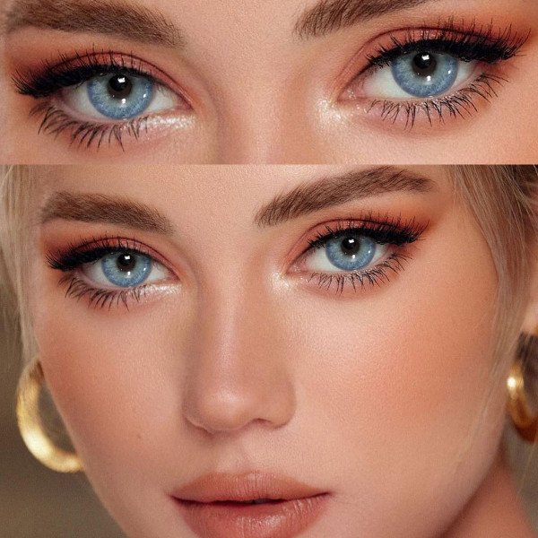 The contact lens 3D Little Devil is equipped with cat shaped contact lenses, detachable tweezers, portable outdoor daily accessories, holiday gifts, Christmas role-playing special items