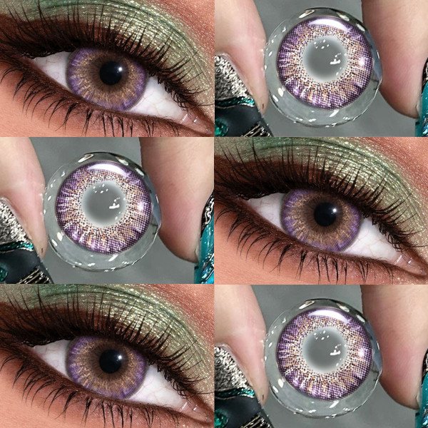 The contact lens 3D Little Devil is equipped with cat shaped contact lenses, detachable tweezers, portable outdoor daily accessories, holiday gifts, Christmas role-playing special items