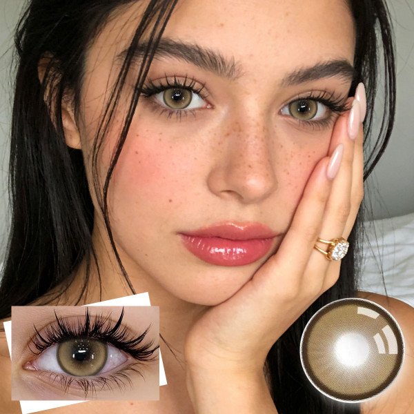 The contact lens 3D Little Devil is equipped with cat shaped contact lenses, detachable tweezers, portable outdoor daily accessories, holiday gifts, Christmas role-playing special items