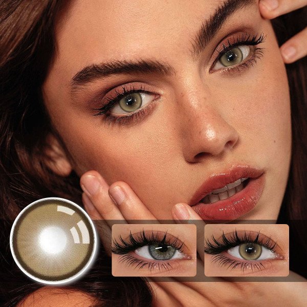 The contact lens 3D Little Devil is equipped with cat shaped contact lenses, detachable tweezers, portable outdoor daily accessories, holiday gifts, Christmas role-playing special items