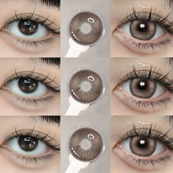 Meitong Halloween 3D Devil's Eye shaped contact lens kit, cream gel box with mirror, tweezers removal tool, portable travel accessories for daily outdoor use, Christmas role