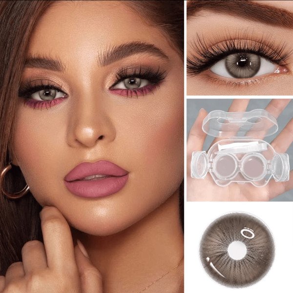 Muses Brown cosmetic contact lenses  Little Devil Eye Contact - Moisturizes and daily wear, enhances your appearance on holidays and birthdays, cheap, Valentine's Day, cheap goods, travel, travel essentials, room decoration, Valentine's Day gifts