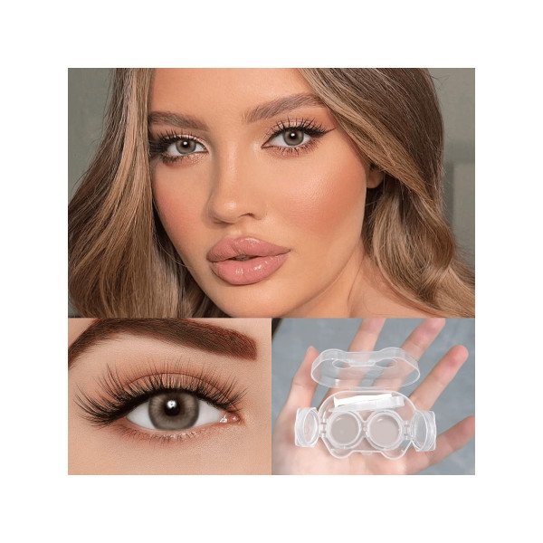 Muses Brown cosmetic contact lenses  Little Devil Eye Contact - Moisturizes and daily wear, enhances your appearance on holidays and birthdays, cheap, Valentine's Day, cheap goods, travel, travel essentials, room decoration, Valentine's Day gifts